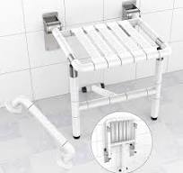 Amazon.com: Folding Shower Seat Wall Mounted w/Safety Grab ...
