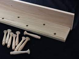 Do not paint the tenon which is the part of the peg that goes in the hole. Unfinished Shaker Peg Racks Coat Racks And Picture Ledges Made In The Usa
