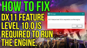 (error message fix)in today's video i explain how to fix the common fortnite crashes when. How To Fix Error Dx11 Feature Level 10 0 Step By Step Simple Guide