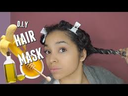 Although olive oil can work on all hair types, the amount used can make a big difference. Simple Diy Hair Mask For Dry Frizzy Natural Hair Banana Olive Oil Honey Youtube