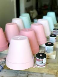 I often get asked about how to paint terracotta pots like it's something that's difficult to do…and it's not! How To Paint Terra Cotta Pots At Home With The Barkers