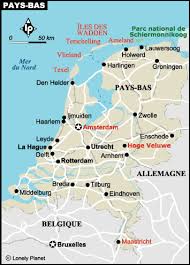 Carte physique, carte routière, vue satellite. Carte Pays Bas Plan Des Sites Incontournables Lonely Planet