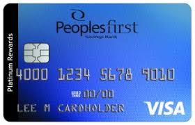 Checking account & previous credit required. Savings Peoples First Savings Bank