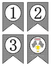 Black And White Checkered Flag Banner Black White Checkered Banner Printable Checkered Flag Banner Etsy Printable Banner Diy Banner Race Car Birthday