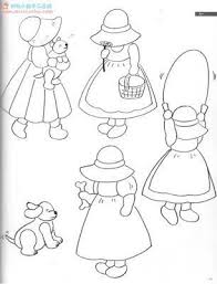 Transfert Redwork Sur Le Theme Sunbonnet Le Blog Des Dames Sunbonnet Sue Couette De Poupee Matelassage