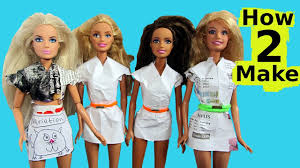 Make as many outfits as you want. Super Easy To Make Barbie Paper Dress Youtube