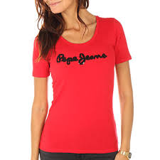Ending aug 3 at 12:49pm pdt 4d 19h. Pepe Jeans Tee Shirt Femme Maria Rouge Laboutiqueofficielle Com
