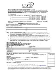 Our separate checks were cashed. Request For Visa Passport Processing Casto Travel