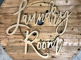 Laundry Room Letters Wood Wall Words Diy Wall Words Diy Custom Wood Wash And Fold