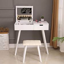 Bonnlo White Vanity Table Set With Flip Top Mirror Dressing Desk Vanity Makeup Table With Stool And Drawer In 2020 White Vanity Table Vanity Table Set Vanity Desk Table wood, tables, orange table illustration, angle, furniture, rectangle png. bonnlo white vanity table set with flip