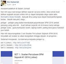 Share to twitter share to facebook share to pinterest. Google Form Jawab Online 10 Set Soalan Sejarah Spm Kertas 1