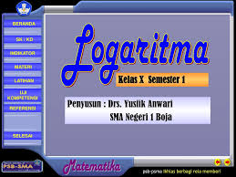 #logaritma #pangkat logaritma itu cara lain dari. Logaritma Kelas X Semester 1 Penyusun Drs Yusfik Anwari Ppt Download