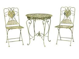 Free shipping on many items | browse your favorite brands. Aubaho Garden Furniture Set Table 2 Chairs Antique Style Wrought Iron White Green Buy Online In Mongolia At Mongolia Desertcart Com Productid 53931623