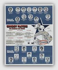 1972 Dallas Cowboys Team And Schedule Poster 100 Mint Unused Condition 9 95 Well Discounted Price We Combine Ship Cowboys Players Dallas Cowboys Dallas