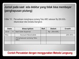 (1%) x 50.000.000 = 500.000* jurnal penyesuaian (2007): Ppt Piutang Usaha Account Receivable Powerpoint Presentation Free Download Id 1818378