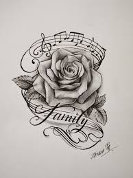 Image Result For Rose And Music Tattoo Tattoos Pinterest Trees A Tree And Word Families Tattoo Design Drawings Music Tattoo Designs Tattoos