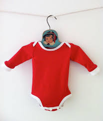 Red Baby Christmas Long John Pajamas Mabel