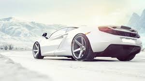 White Mclaren Mp4 12c