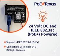 PoE Texas - PoE Lighting Plug and Play Kit with 24V LED Driver, 3X 2700K 6W  LED Light Bulbs, Wireless Light Switch - Efficient 6 Watt led Light Bulbs,  ...