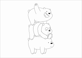 These giant forest animals are so big, sometimes we hardly imagine. We Bare Bears Coloring Page For Kids Coloringbay