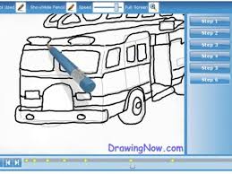 How To Draw Fire Truck Video Dailymotion