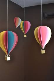Mobile Tutorial For Hot Air Balloons Balloons Mobile Tutorial Decorationballoon Heissluftballon Basteln Heisluftballon Basteln Basteln Mit Papier