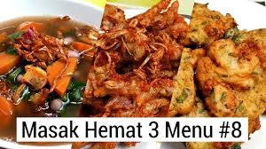 Klikindomaret menjual makanan dan menyediakan kebutuhan untuk isi dapur hingga ke meja makan anda mulai dari bahan masakan, fresh food, makanan beku, makanan kaleng, makanan instan, sarapan, cemilan & biskuit hingga cokelat & permen. Masak Hemat 3 Menu Part 8 Resep Masakan Rumahan Murah Meriah Youtube