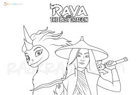 Long ago, in the fantasy world of kumandra, humans and dragons lived together in harmony. Raya And The Last Dragon Coloring Pages New Images Free Printable