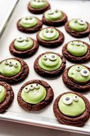 The idea i had to cut out a portion of the cupcake for the mouth. Chocolate Peanut Butter Cup Monster Cookies House Of Nash Eats