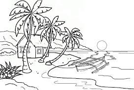  17 Gambar Mewarnai Pemandangan Rumah Png Di 2021 Sketsa Alam Yang Indah Pemandangan