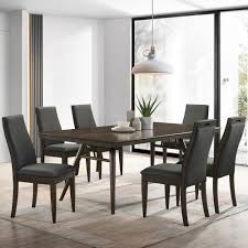 80 Inch Wood Dining Table Dark Walnut