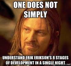 Observation 16 Social Development In Class We Learned About Erikson S Stages Of Psychosocial Development The Hobbit One Does Not Simply Vampire Diaries Memes