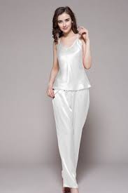 Start The Journey Of Luxurious Life With Our 100 Percent Top Quality White Silk Pajamas For Women 96 Pajamas Si Silk Pajamas Women Night Dress Camisole Set