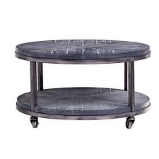 Circle coffee table on wheels. Southern Enterprises C Konya Round Wood Cocktail Table Bed Bath Beyond