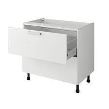 Casserolier à l'anglaise pour meuble de cuisine freiné/faible profondeur, l60 x h18 x p27 cm lv de 45 1 meuble de 40 pour l. Meuble Bas 900 Casserolier 2 Tiroirs Meuble Cuisine Fr