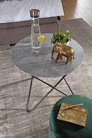 Wir verkaufen unseren couchtisch mit kleineren abnutzungen, wie auf den bilder. Finebuy Beistelltisch Rund O60 Cm Couchtisch Beton Optik Wohnzimmertisch Grau Ebay