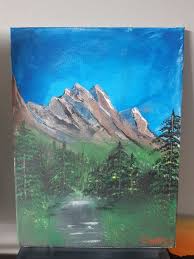 Canvas 18x24 $72.29 $72.29 $54.22. My First Try At A Bob Ross Painting 9gag