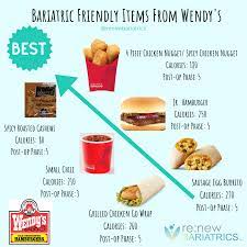 Wendy S Restaurant Is Known For Having Some Of The Tastiest Food Conveniently Available No Need Bariatric Bariatric Recipes Bariatric Friendly Recipes