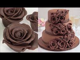 Amazing Rose Chocolate Cake Decorating Tutorial How To Make Flower Chocolate Cakes Youtube Kuchen Dekorieren Schokoladen Kuchen Kuchen Ideen
