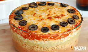 Http Theslowroasteditalian Printablerecipe Blogspot Com 2011 09 7 Layer Mexican Bean Dip Html Mexican Layered Bean Dip Red Enchilada Sauce Mexican Bean Dip