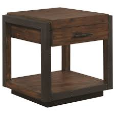 705657 Industrial Vintage Bourbon End Table By Scott Living To add to the industrial feel, i added steel gusset plates and. 705657 industrial vintage bourbon end table by scott living