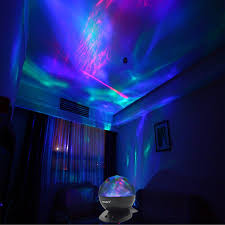 Soaiy Sleep Soother Aurora Projection Led Night Light Lamp With 8 Lighting Mode Speaker Relaxing Bedroom Night Light Night Light Lamp Night Light Projector