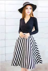 CHÂN VÁY XÒE SỌC KẺ ĐEN TRẮNG VÁY DÀI 63-65CM Hàng Thiết  Kế💕𝑭𝑹𝑬𝑬𝑺𝑯𝑰𝑷💕[Chân váy Kiểu Công Sở Thời Trang] | Lazada.vn