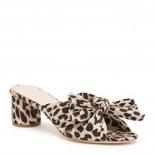 Loeffler Randall Emilia Knot Mule Leopard Shoes