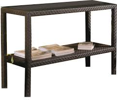 Black Glass Entry Table Modern Patio Atlantis