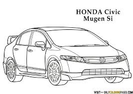 Honda Coloring Pages Only Coloring Pages In 2020 Honda Honda Civic Coloring Pages