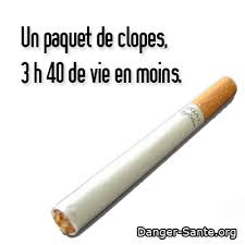 Avec la clope vos minutes sont compter !