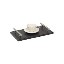 Luke Marble Tray, Black