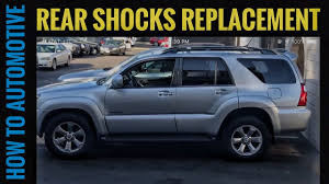 I am wondering if anyone on here knows a part number for replacement shocks that will fit a 2005 toyota 4 runner sport that are not as complicated as the xreas system? How To Replace The Rear Shocks On A 2007 2013 Toyota 4runner Youtube