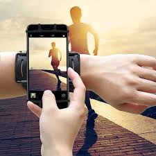 Sports Phone Wristband 180a Rotatable Workout Cell Phone Holder Jogging Running Forearm Arm Band For Iphone X 8 7 6 Running Bag Iphone Wristband Phone Arm Band